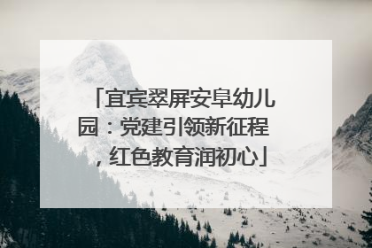 宜宾翠屏安阜幼儿园：党建引领新征程，红色教育润初心