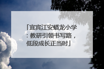 宜宾江安蟠龙小学：教研引领书写路，低段成长正当时
