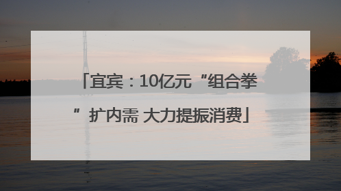 宜宾：10亿元“组合拳”扩内需 大力提振消费