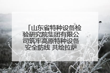 山东省特种设备检验研究院集团有限公司筑牢高原特种设备安全防线 共绘拉萨美好生活画卷