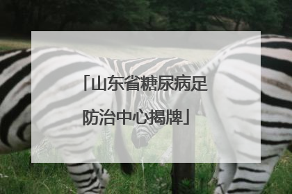 山东省糖尿病足防治中心揭牌