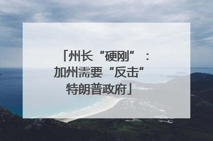 州长“硬刚”：加州需要“反击”特朗普政府