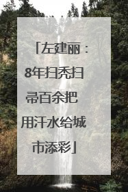 左建丽：8年扫秃扫帚百余把 用汗水给城市添彩