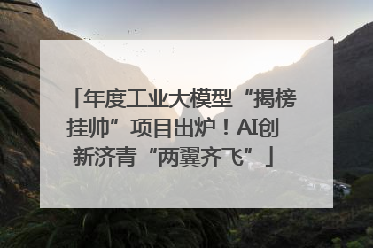 年度工业大模型“揭榜挂帅”项目出炉！AI创新济青“两翼齐飞”
