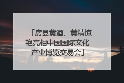 房县黄酒、黄精惊艳亮相中国国际文化产业博览交易会