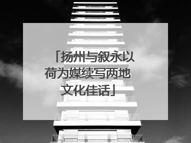 扬州与叙永以荷为媒续写两地文化佳话