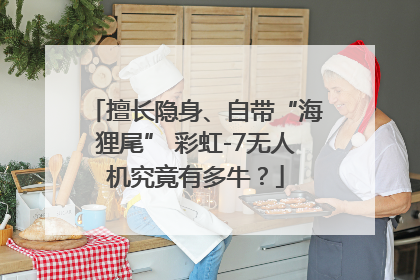擅长隐身、自带“海狸尾” 彩虹-7无人机究竟有多牛？