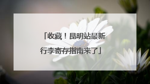 收藏！昆明站最新行李寄存指南来了