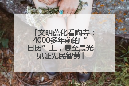 文明蕴化看陶寺：4000多年前的“日历”上，夏至晨光见证先民智慧