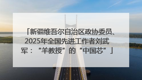 新疆维吾尔自治区政协委员、2025年全国先进工作者刘武军：“羊教授”的“中国芯”