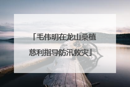 毛伟明在龙山桑植慈利指导防汛救灾