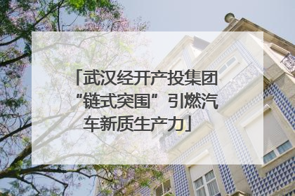 武汉经开产投集团“链式突围”引燃汽车新质生产力