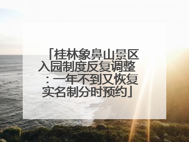 桂林象鼻山景区入园制度反复调整：一年不到又恢复实名制分时预约