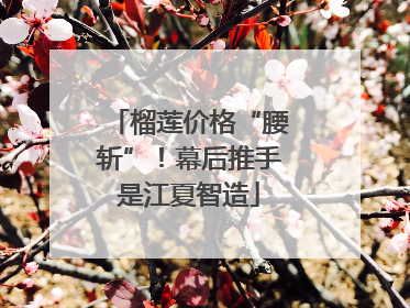 榴莲价格“腰斩”！幕后推手是江夏智造