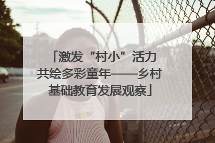 激发“村小”活力 共绘多彩童年——乡村基础教育发展观察