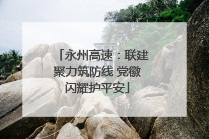 永州高速：联建聚力筑防线 党徽闪耀护平安
