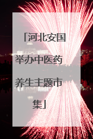 河北安国举办中医药养生主题市集