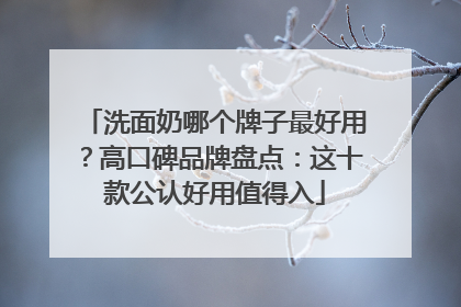洗面奶哪个牌子最好用？高口碑品牌盘点：这十款公认好用值得入