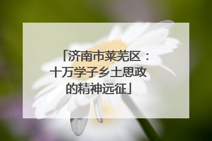 济南市莱芜区：十万学子乡土思政的精神远征