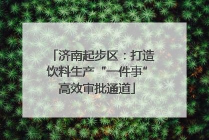 济南起步区：打造饮料生产“一件事”高效审批通道