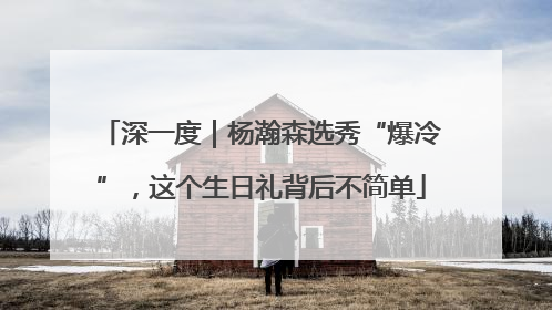 深一度｜杨瀚森选秀“爆冷”，这个生日礼背后不简单