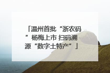 温州首批“浙农码”杨梅上市 扫码溯源“数字土特产”