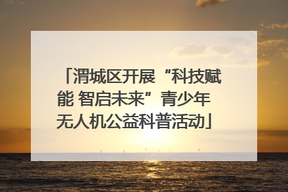 渭城区开展“科技赋能 智启未来”青少年无人机公益科普活动
