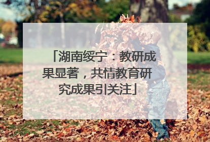 湖南绥宁：教研成果显著，共情教育研究成果引关注