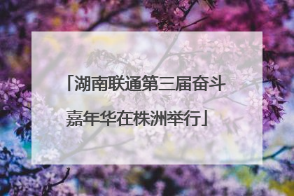 湖南联通第三届奋斗嘉年华在株洲举行