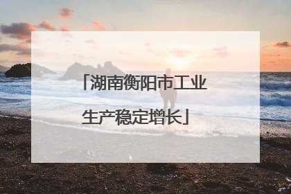 湖南衡阳市工业生产稳定增长
