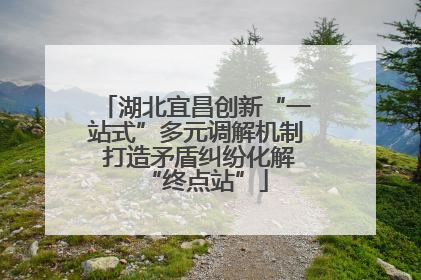 湖北宜昌创新“一站式”多元调解机制 打造矛盾纠纷化解“终点站”