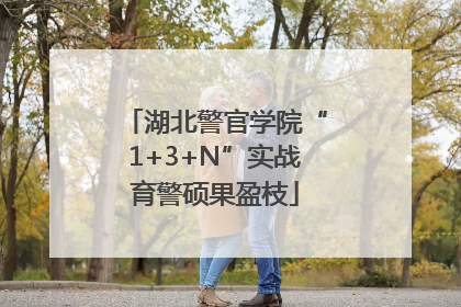 湖北警官学院“1+3+N”实战育警硕果盈枝