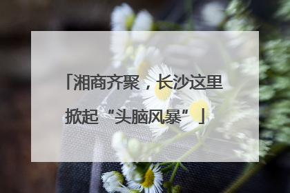 湘商齐聚，长沙这里掀起“头脑风暴”