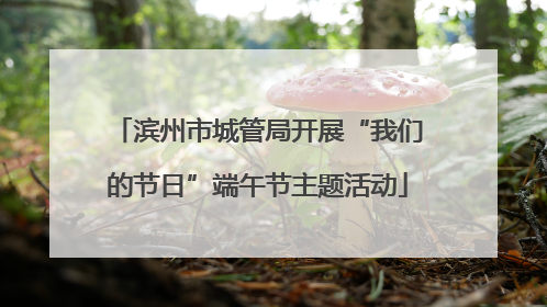 滨州市城管局开展“我们的节日”端午节主题活动