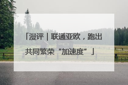 漫评｜联通亚欧，跑出共同繁荣“加速度”