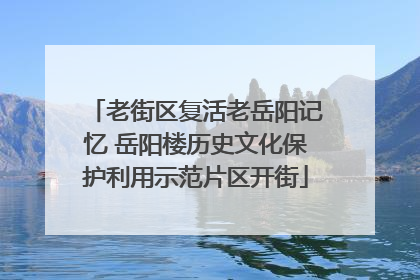 老街区复活老岳阳记忆 岳阳楼历史文化保护利用示范片区开街