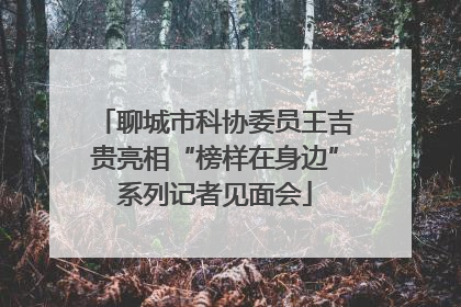 聊城市科协委员王吉贵亮相“榜样在身边”系列记者见面会