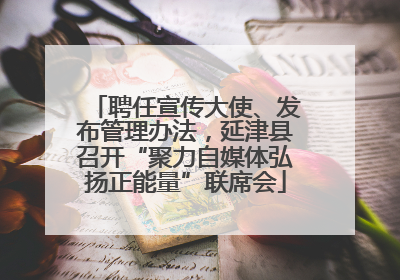 聘任宣传大使、发布管理办法，延津县召开“聚力自媒体弘扬正能量”联席会