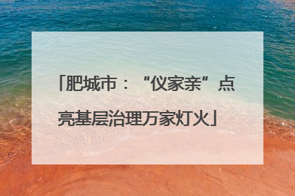肥城市：“仪家亲”点亮基层治理万家灯火