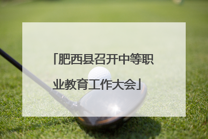肥西县召开中等职业教育工作大会