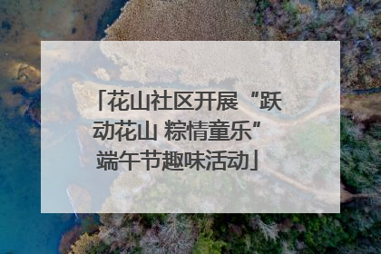 花山社区开展“跃动花山 粽情童乐”端午节趣味活动