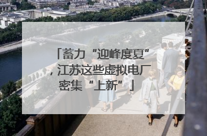 蓄力“迎峰度夏”，江苏这些虚拟电厂密集“上新”