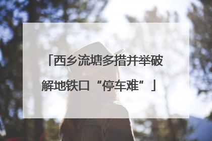 西乡流塘多措并举破解地铁口“停车难”