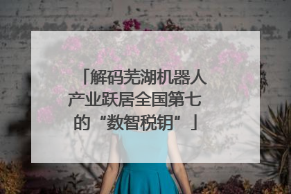 解码芜湖机器人产业跃居全国第七的“数智税钥”