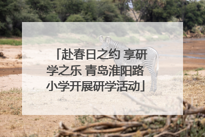 赴春日之约 享研学之乐 青岛淮阳路小学开展研学活动