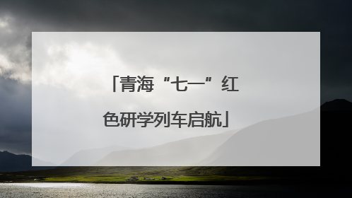 青海“七一”红色研学列车启航
