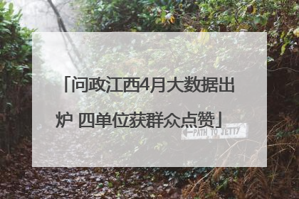 问政江西4月大数据出炉 四单位获群众点赞