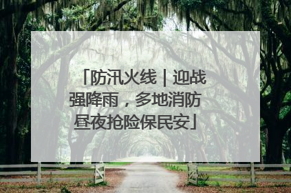 防汛火线｜迎战强降雨，多地消防昼夜抢险保民安
