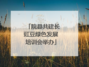 院县共建长豇豆绿色发展培训会举办