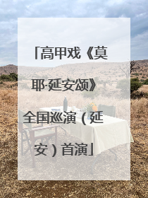 高甲戏《莫耶·延安颂》全国巡演（延安）首演